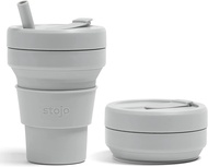 Stojo Biggie Silicone Collapsible Cup 16oz/470ml Cashmere