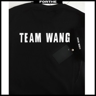 TEAM WANG Print Oversized Tshirt Jackson Wang 280G 100% Heavy Cotton Oversized Black Tshirt Team Wan