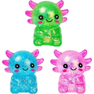 Sezua Squishy Fidget Stress Ball - Taba Squishies Squeeze Sensory Axolotl Toys, Axolotl Squishy Suga