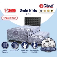 Spring Bed Central Gold Big Mama 2 in 1 - Bianca - 120 x 200 cm