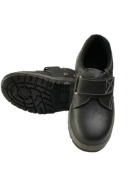 รองเท้าเซฟตี้ Safety Shoes รองเท้านิรภัย หนังวัวแท้ หัวเหล็ก สีดำ แบรนด์ LUCKY CAT (เป็นสินค้าโล๊ะสต๊อก ของใหม่ มือ1)