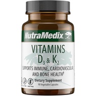 NutraMedix Vitamin D3 and K2 Immune Support Supplement for Women & Men - Help Support Heart Health -