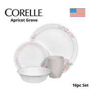 Corelle® LivingWare Apricot Grove Dinnerware Set 16pc Set Makan Corelle 16 Keping