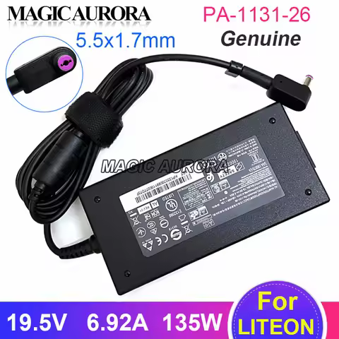 135W PA-131-26 AC Adapter 19.5V 6.92A For ACER NITRO 5 AN515-44-R1L2 N17C2 AN515-55-544R AN515-44 AN