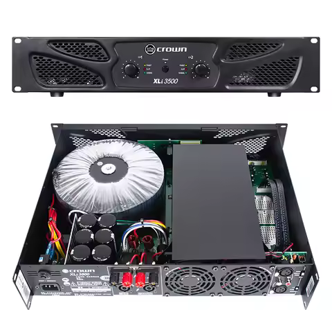 2x1000W Power Amplifier 2-Channels Amp Professional Audio DJ Equipment For Home Theater Subwoofer Sp