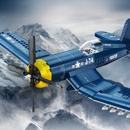 767PCS MOC F4U Corsair Fighter Air Plane Model Toy Building Block Brick Gift Kids DIY Set New