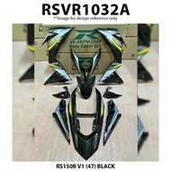 Rapido Cover Set Honda RS150R V1 V2 V3 (47) Black RS150 RS150 R Coverset Motor Accessories RS 150 R 