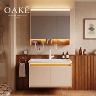 OAKÉ Heritage LED Mirror Cabinet & Basin Cabinet Honeycomb Aluminum 60cm 80cm