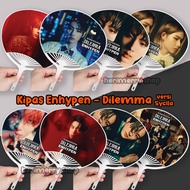Enhypen Dilomma Shell fan Scylla version - Unofficial KPOP Hand fan Merchandise