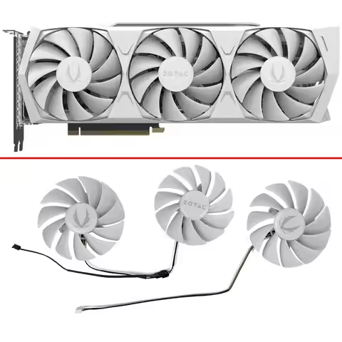 Cooling Fan For ZOTAC GAMING GeForce RTX 3080 RTX3080 Trinity OC White Edition LHR Graphics Card GPU