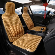 Universal Summer Car Seat Cool Cushion PVC Beaded Massage Automobile Chair Cover With Soft Waist Mat Breathable Durable 1Pcs