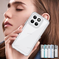 For Honor X6c Case Honor X6c Cover Bumper Anti-Scratch Shockproof Clear PC + Silicone Protective Pho