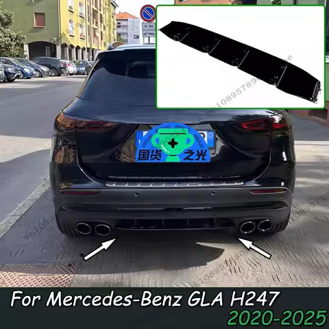 The Central Rear Separator Diffuser Tuned For Mercedes-Benz GLA H247 GLA180 GLA200 GLA220 GLA35 GLA4