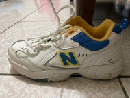 New Balance 608 NB608 黃藍 復古增高 老爹鞋  23cm