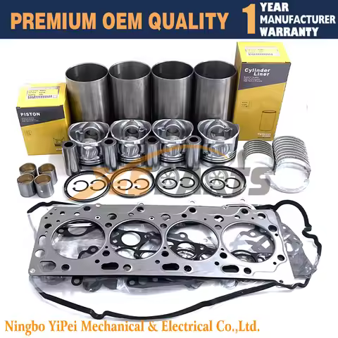 4D56U Engine New Overhaul Rebuild Kit Replacement for Mitsubishi 4D56 Engine L200 Triton 16 Valve DO