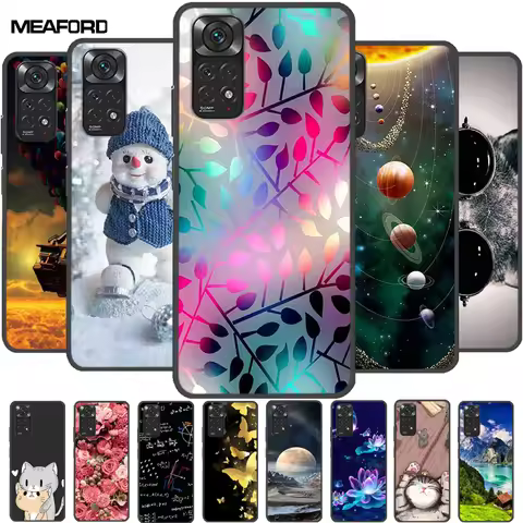 For Redmi Note 11 Cases Note11s Painted Soft TPU Silicone Phone Cases for Xiaomi Redmi Note 11 Pro 5