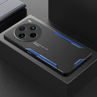 Vivo X100 Pro Trường Hợp Kim Loại khắc laser Máy Ảnh Bảo Vệ Bìa Cho Vivo X100 Vivo X100 mềm chuyên n