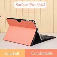 Microsoft Surface Pro 5 4 3 Cloth Style Case Bag Genuine Leather cover+Free Power bag