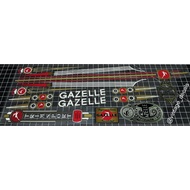 GAZELLE trimsport replacement decals