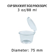 IAT 3Oz Salad Sauce Dressing Cup with Sticky Lid 50pc