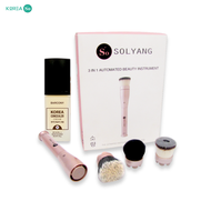 แปรงแต่งหน้าขนแกะ 3 in 1 แถมฟรี Barcony แป้งครีมรองพื้นเกาหลี Matte Foundation