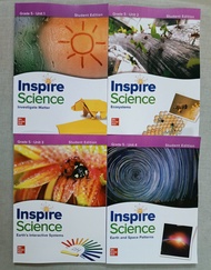 Sách- Trọn bộ Inspire Science Grade 5 Print Student Edition Bundle (Units 1-4) bản màu