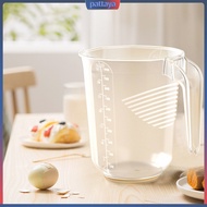 {pattaya}  Kitchen Measuring Cup with 4 Unit Scales Clear Home Measure Cups Stackable 1000ml Plastic Measuring Cup with Anti-slip Bottom Essential Kitchen Tool for Southeast Buyers