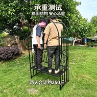 European Style Rattan Climbing Rack Loofah Rack Iron Flower Arch Flower Rack Rattan Moon Grape Weddi