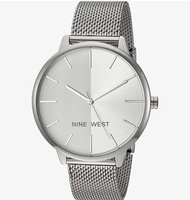 🇺🇸Original Nine West Silver Mesh Strap Ladies Watch