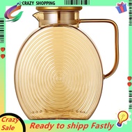 Glass Pitcher with Lids 2.5l/84oz Large Water Jug Lemonade Iced Tea Container for Fridge Door with H