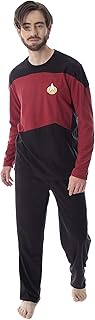 INTIMO Star Trek Next Generation Men's Picard Uniform Costume Sleepwear Raglan And Pants Pajama Set