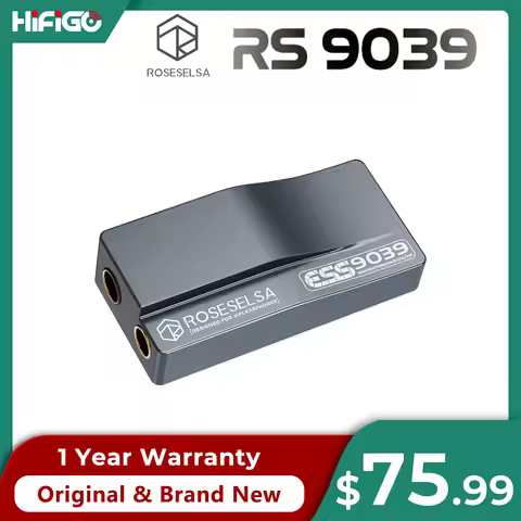 ROSESELSA RS9039 Portable Flagship-Grade USB DAC/AMP All-new ES9039Q2M Chip TypeC Headphone Amplifie