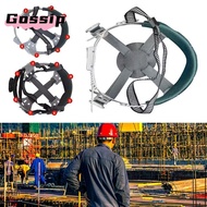 GOSSIP Helmet Lining, Black&grey Knob/button Hat Adjustable Lock Strap, Durable 4/8 Points Support H