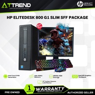 【COD】 HP EliteDesk SFF Intel Core i3 i5 4th Gen Desktop PC Computer Package 4GB 17inches SQUARE MONITOR