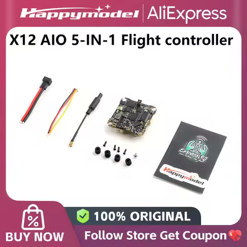 Happymodel X12 AIO 5in1 1-2s built-in flight controller blhelis 12a esc openvtx 400mw for fpv tiny t
