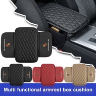 1PC Car Center Console Protector Cover Armrest Box Cushion with Pocket Arm Rest Mat Armrest Storage 
