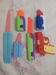 蘿蔔刀 蘿蔔槍 蘿蔔蝴蝶刀 塑膠玩具