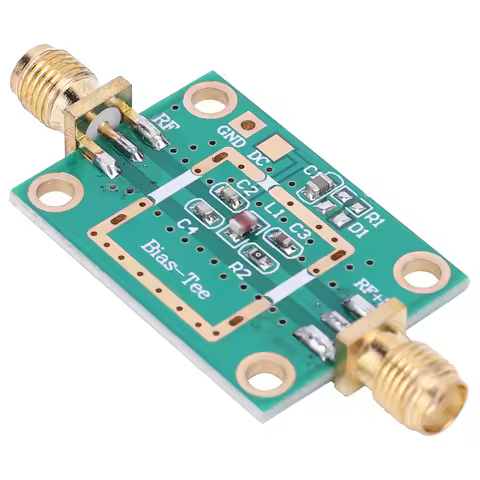 RF DC Bias Blocker DC 1-50V 10MHz-6GHz RF Bias Tee Coaxial Feed RF DC Isolator LNA Low Noise Amplifi