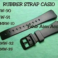 Casio W90 W91 watch Rubber strap Casio W90 W91 watch strap