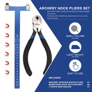 AMEYXGS Bow String Points Nock Pliers Set T Shape Arrow Bow Square Ruler Tool