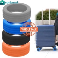 LT103[Wholesale] Luggage Trolley Wheel Silent Rotating Protector Case / Universal Silicone Suitcase Wheel Protective Cover / Noise-reducing Soft Chair Foot Roller Sleeve