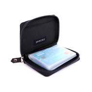 Wallet Card Holder Wallet Mini Zipper Atm Card Holder 24 Slots