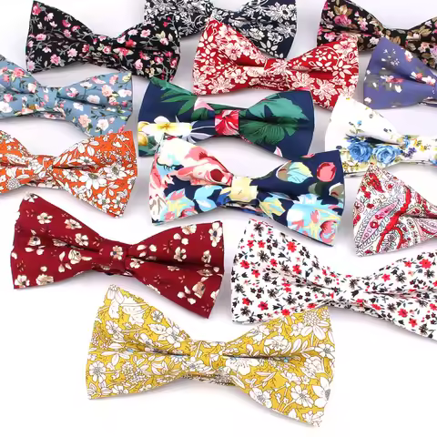 New Cotton Bowtie Fashion Casual Bow tie For Groom Bow knot Adult Bow Ties Cravats Girls Floral Bowt