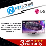LG 48GQ900-B, 48” ULTRAGEAR UHD OLED MONITOR WITH ANTI-GLARE LOW REFLECTION 0.1ms R/T 120Hz AND G-SYNC COMPATIBLE