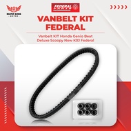 Federal Vanbelt V Belt Fanbelt Kit Set Genio Beat Deluxe Street Scoopy New K2F K1A K0J FP-231PA-K0J-