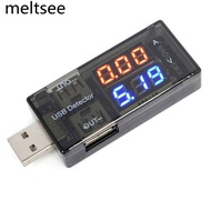 USB current and voltage detector tester USB meter voltage meter tester double table display battery 