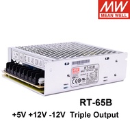 Mean Well RT-65B AC/DC 65W 5V 12V -12V 64.6W Triple Output Switching Power Supply Meanwell LED Driver