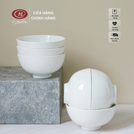 Bộ 6 Bát Cơm Trắng Trơn 11cm - C06 - Sứ Minh Châu
