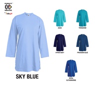 Eight Square Muslimah Drifit Minimesh Jersi Labuh Sukan Microfiber Quick Dry Plain Shirt PT4