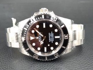 ROLEX勞力士114060無日曆黑水鬼40m 防水300m防偽內圈新式錶扣可延伸1.5公分.自動上鍊3135機芯.錶友珍藏品98.8%新.盒單齊全